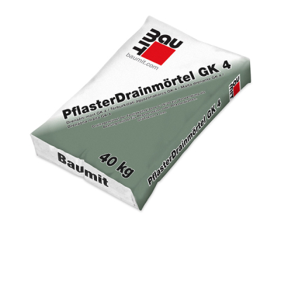 BAUMIT_ Pﬂ asterDrainmörtel GK4 / Térburkolati ágyazóhabarcs TÉRBURKOLAT KÉPZÉS, KERTÉPÍTÉS 40 kg 